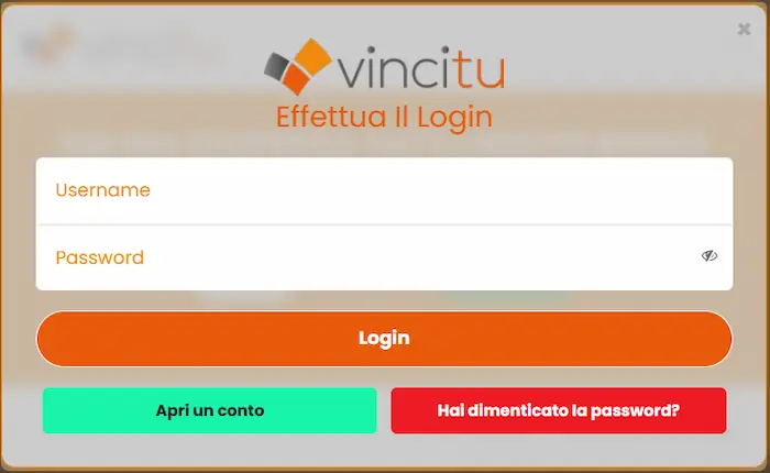 Vincitu Casino Italy login