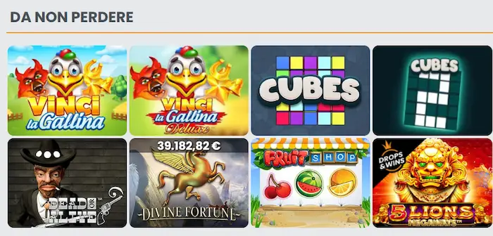 Vincitu Casino Italy games
